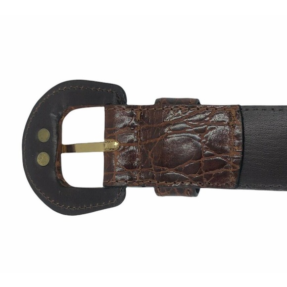 ROBERTO BELLIDO BROWN women leather Belt sz 75 M main image 6